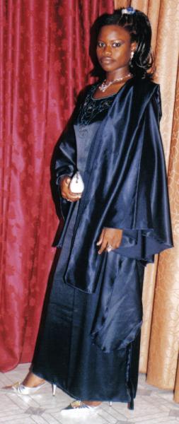Moi en boubou satin